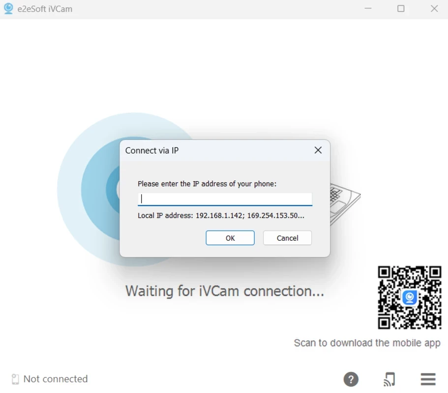 iVCam — tangkapan layar 1